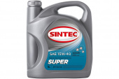 Масло SINTEC Супер SAE 15W-40 API SG/CD канистра 5л/Motor oil 5liter can