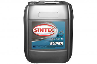 Масло SINTEC Diesel SAE 15W-40 API CF-4/CF/SJ канистра 20л/Motor oil 20liter can